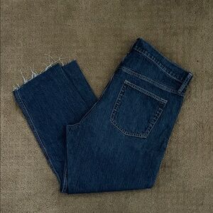 GAP Indigo Denim Jeans with Frayed Hem